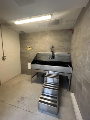 Miscellaneous room with pet washing area