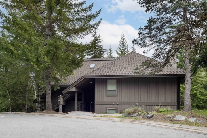 View of property exterior with a shingled roof