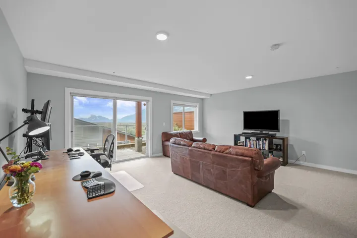Recreation room with access to outside patio