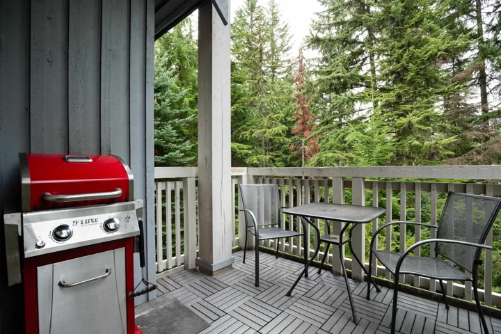 Deck with a grill