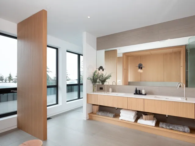 Bathroom with double vanity