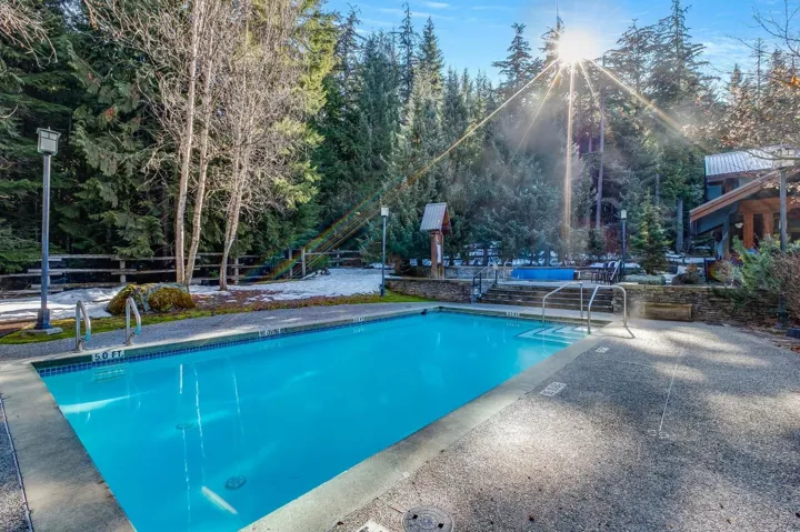 Community pool featuring a patio
