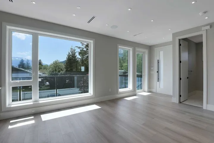 Spare room with recessed lighting and light wood-style floors