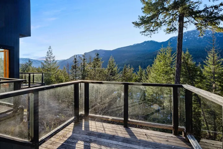 Exterior space featuring a mountain view