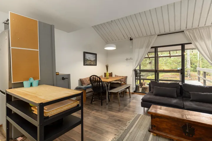 Dining room with wood finished floors