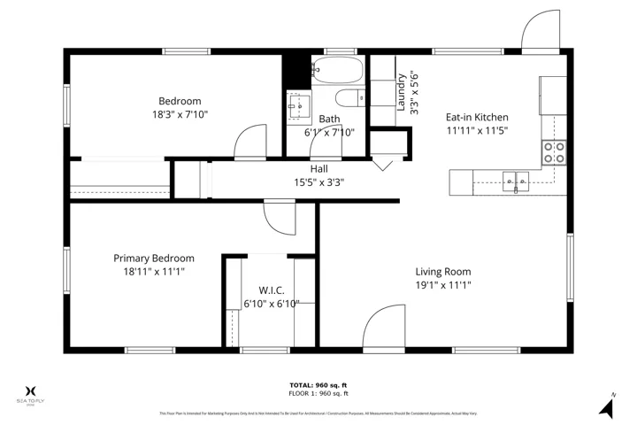 View of floor plan / room layout