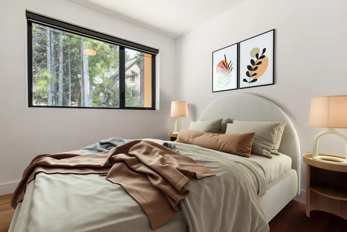Bedroom featuring wood finished floors