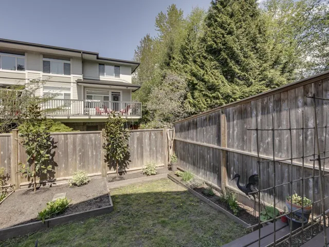 View of yard with a fenced backyard and a vegetable garden