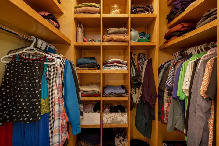 View of spacious closet