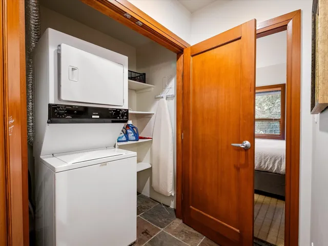 Bedroom with beam ceiling
