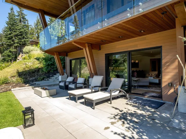 Patio / terrace with a patio area and a fire pit