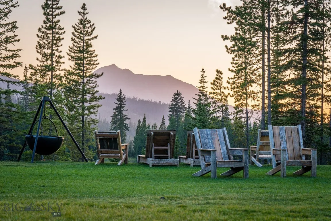 The lawn at Ulery's Lake Camp is a great place to unwind and is located just steps away.