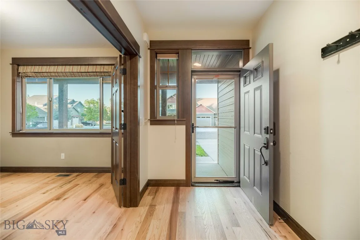 Front Entry with hardwood floors.