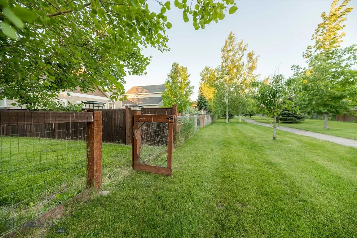 Gate leads to neighborhood trails