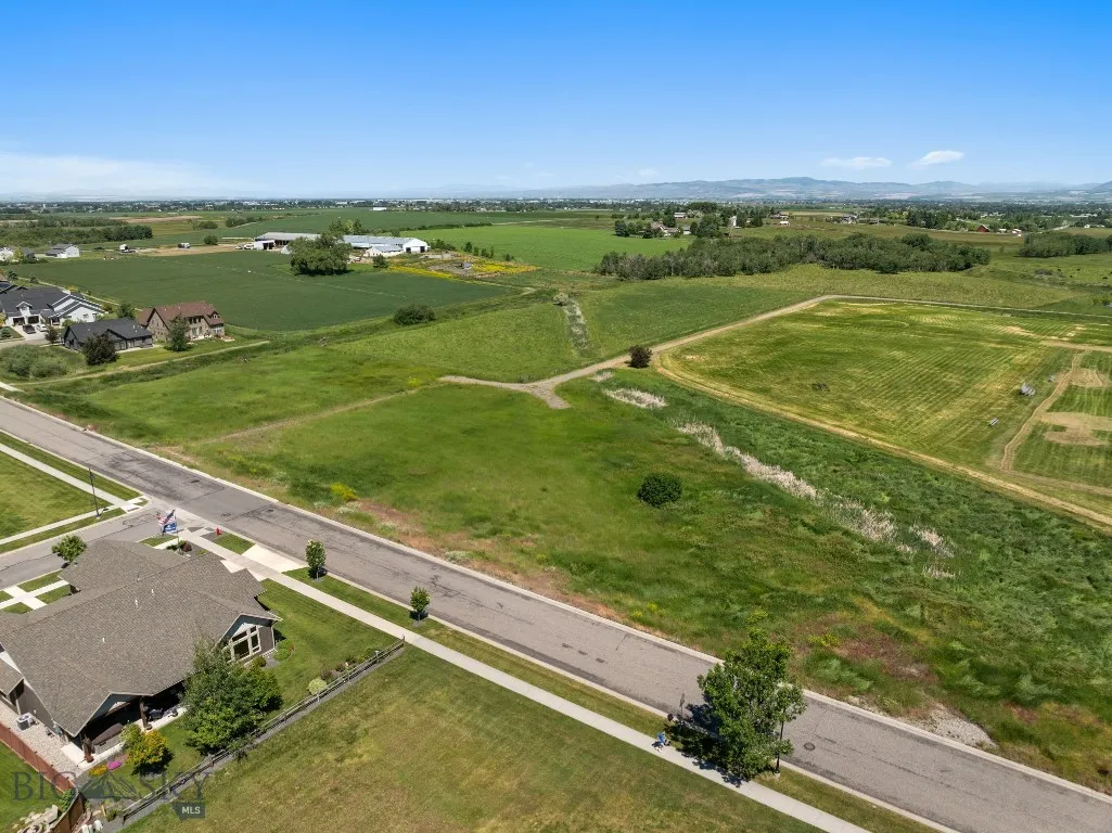 View of the two parcels looking northwest