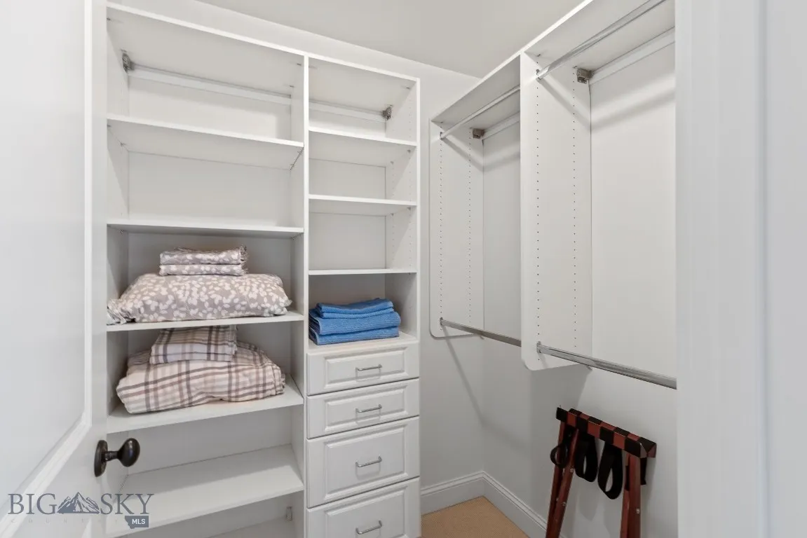 Walk-in closets in both secondary bedrooms upstairs