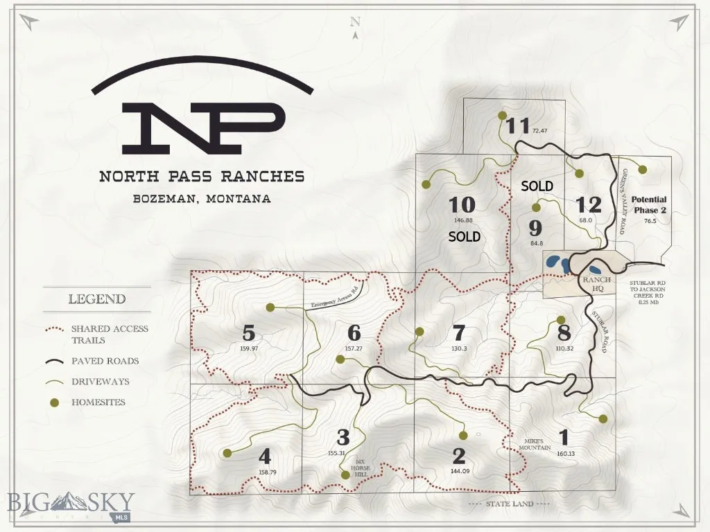 Ranch 2 North Pass Ranches, Bozeman, Montana 59715, Bozeman, Montana 59715, ,Land,For Sale,Ranch 2 North Pass Ranches, Bozeman, Montana 59715,0,395400