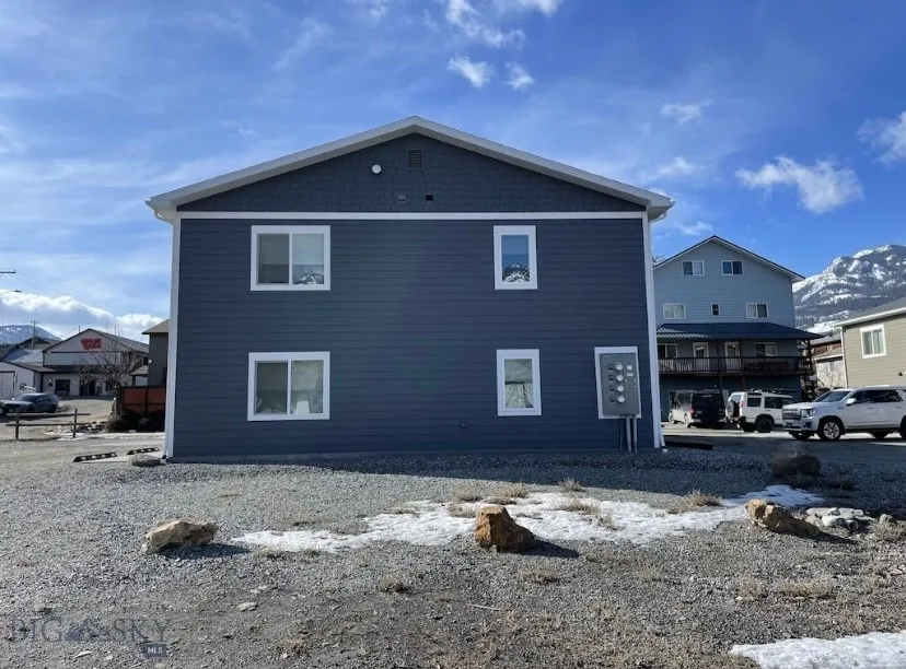 Building side.