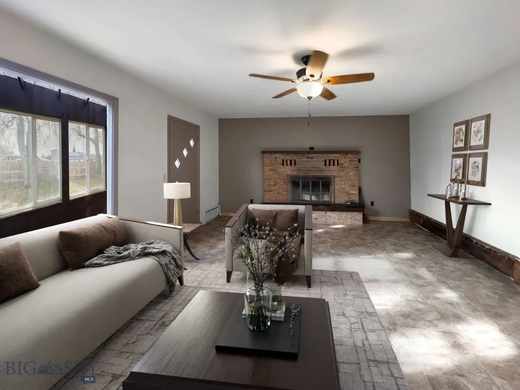 Livingroom virtually staged