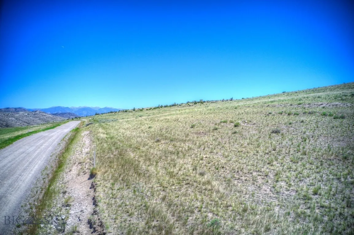 View of street with a mountain view