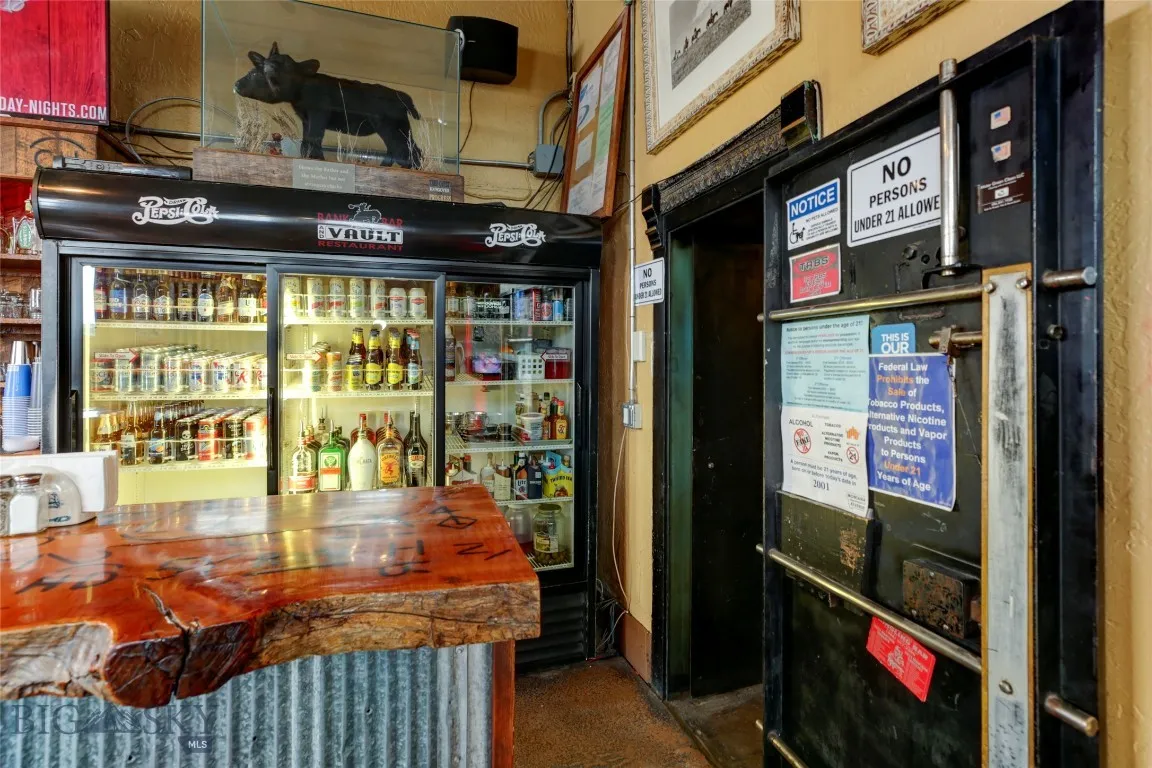 View of bar