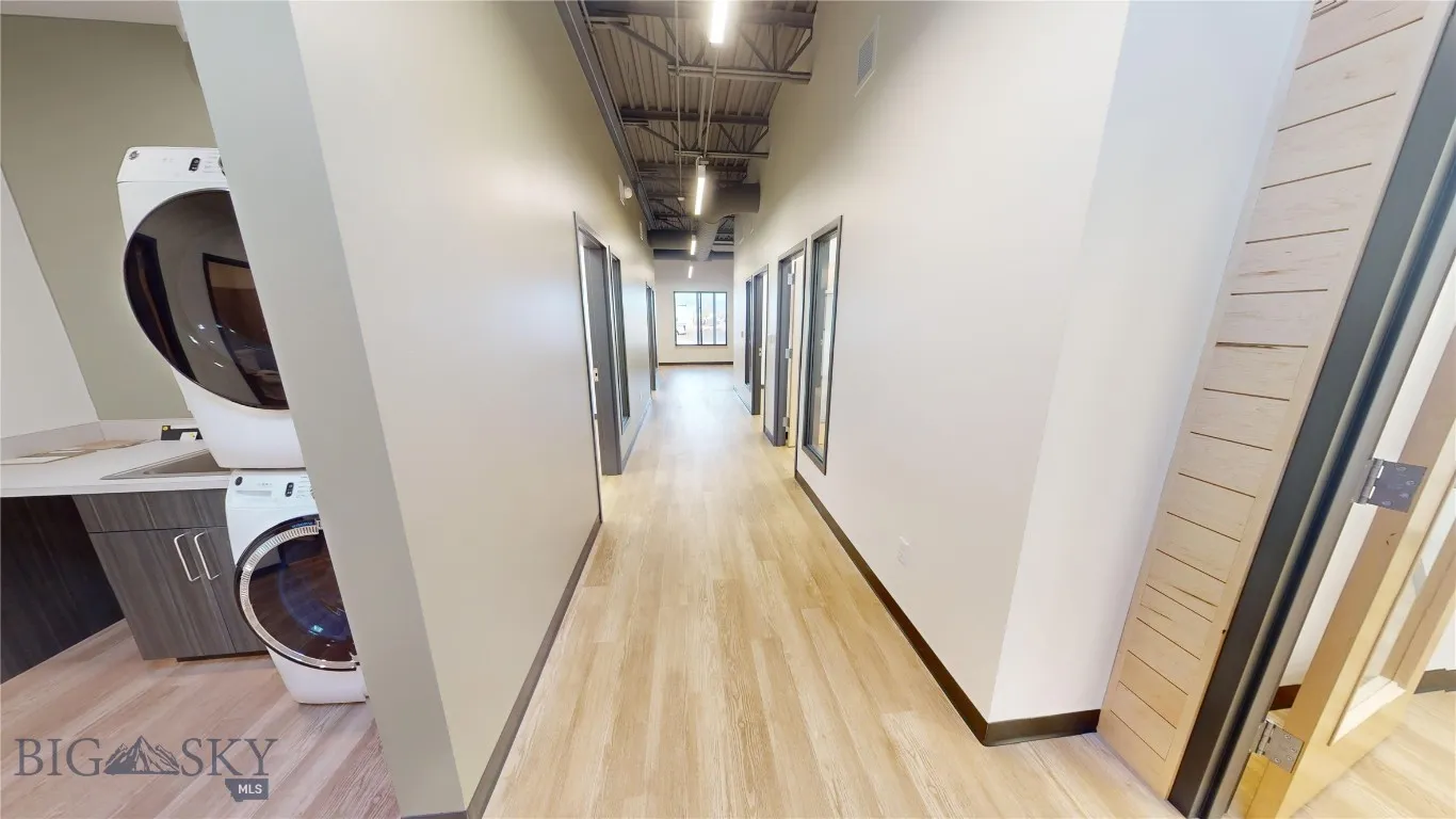 Rear view of hallway