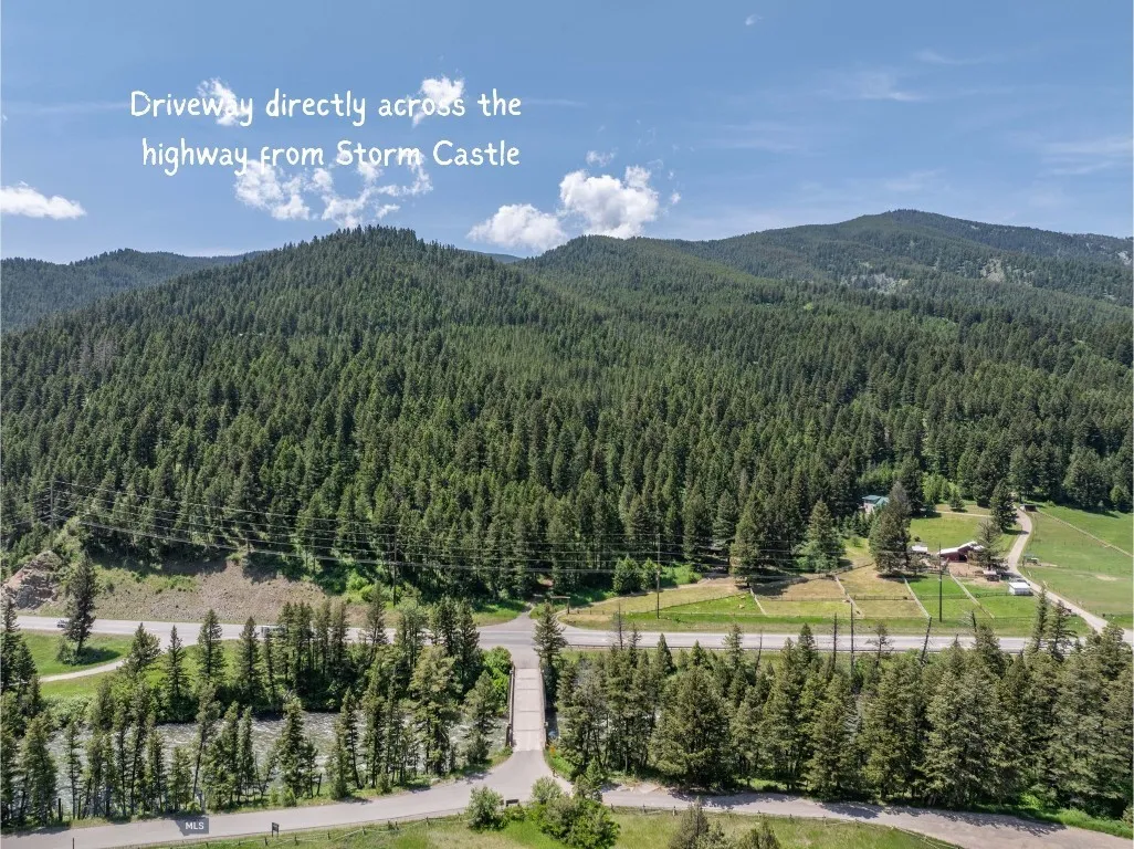 Driveway directly across the highway from Storm Castle