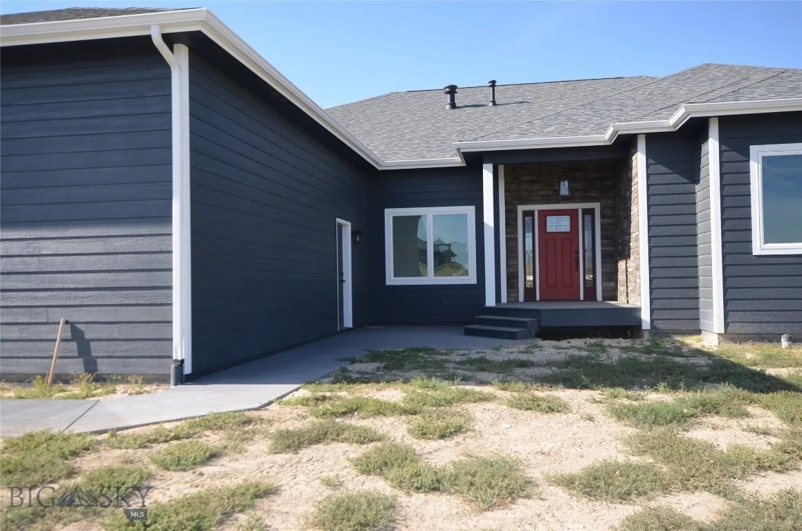 Closer view of covered front porch