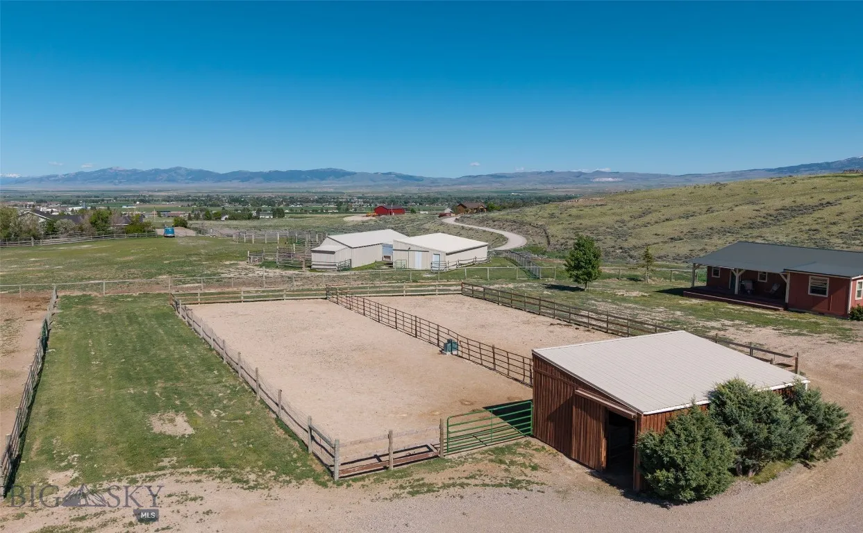 Shelters & Paddocks next to farmhouse