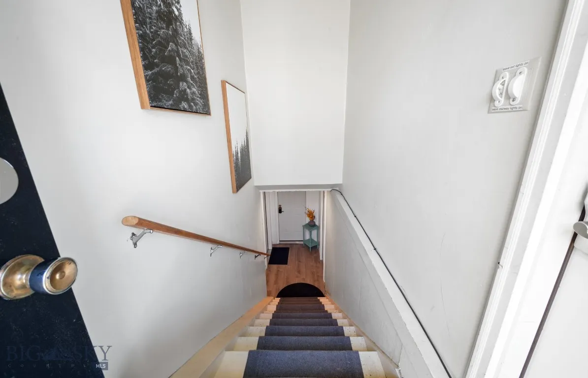 Down to Basement, right to main level apt