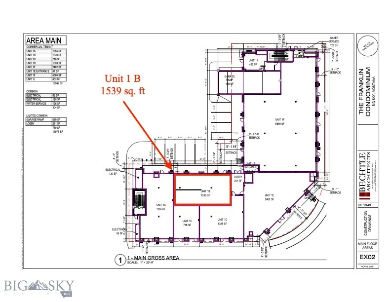 Franklin Building 1 B Floor plan