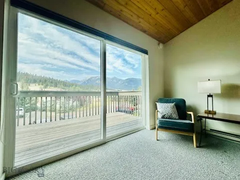 Relax with a view of surrounding mountains
