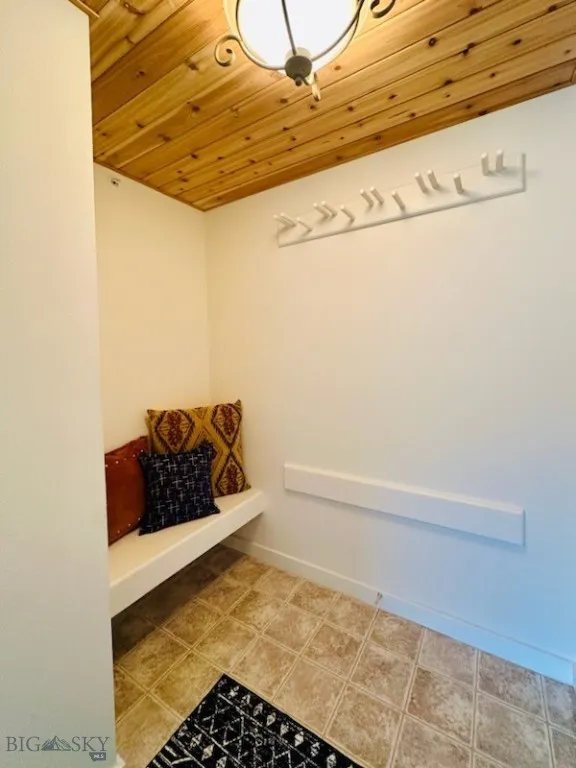 Interior Entry with Ski storage and bench