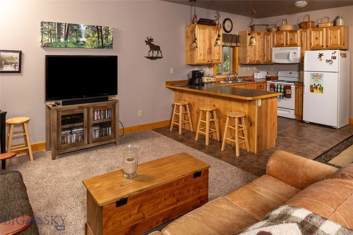 Living and kitchen areas of the House #2