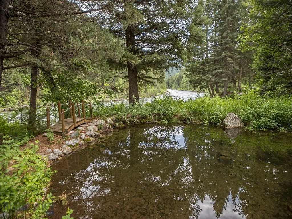 One of two ponds on the property