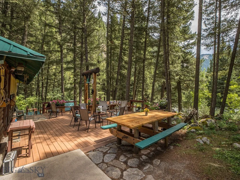 Deck with the river in background