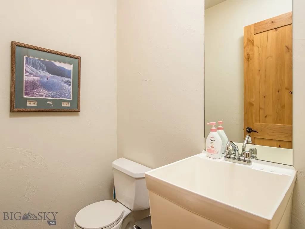 lower level half bath