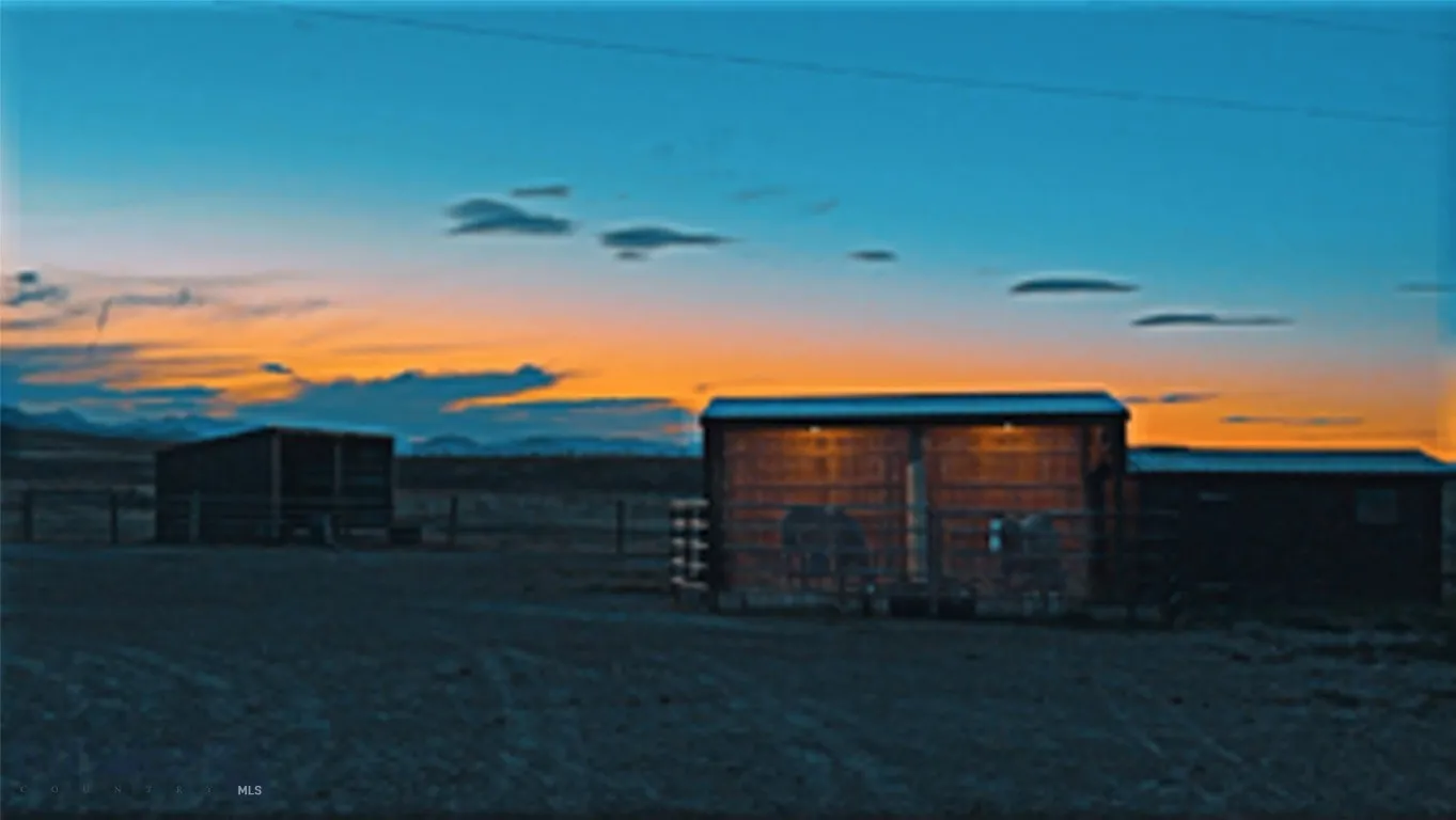 Paddocks/Shelters next to Farmhouse at Night