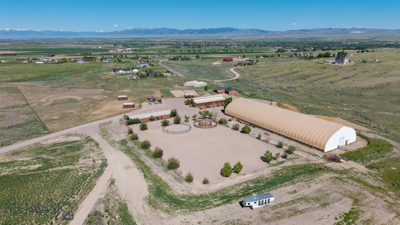 Aerial of Equestrian Facility and Beaverhead Valley