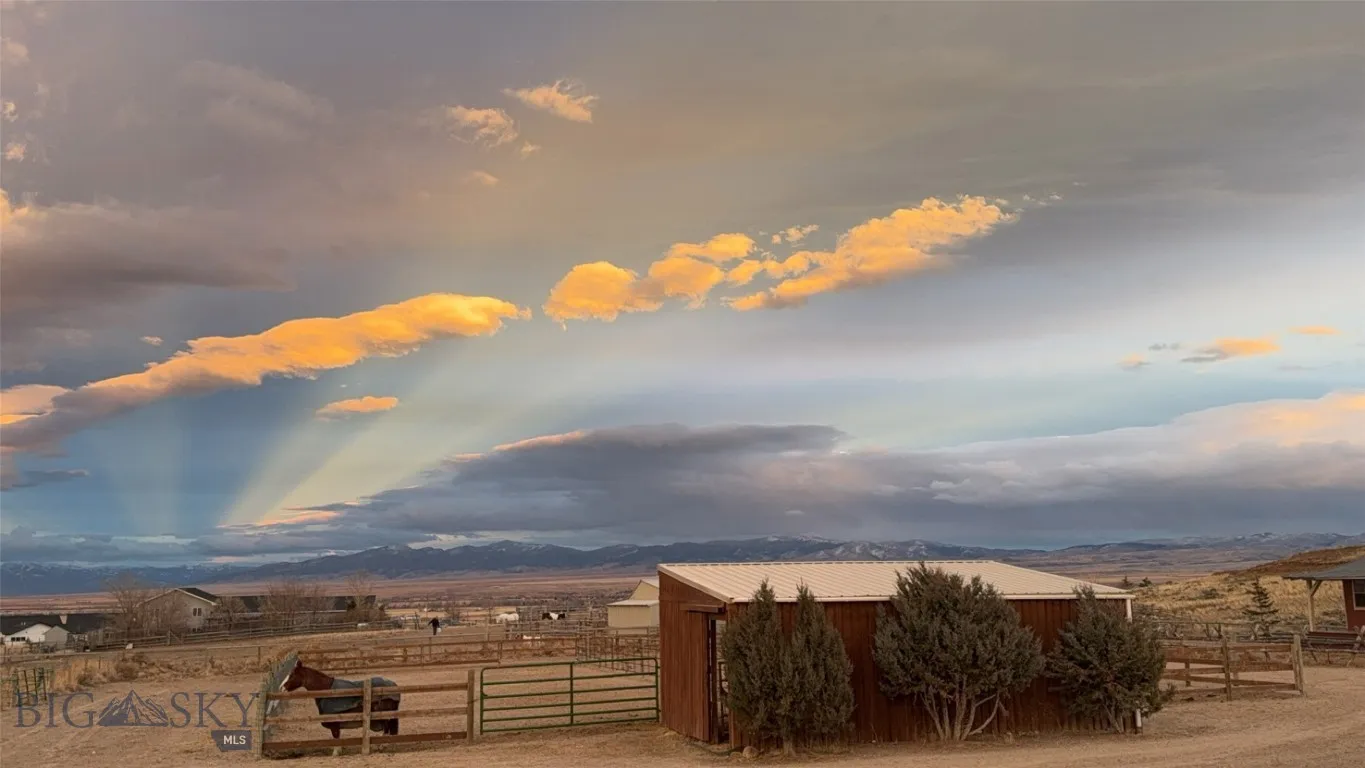 View of the paddocks near the house