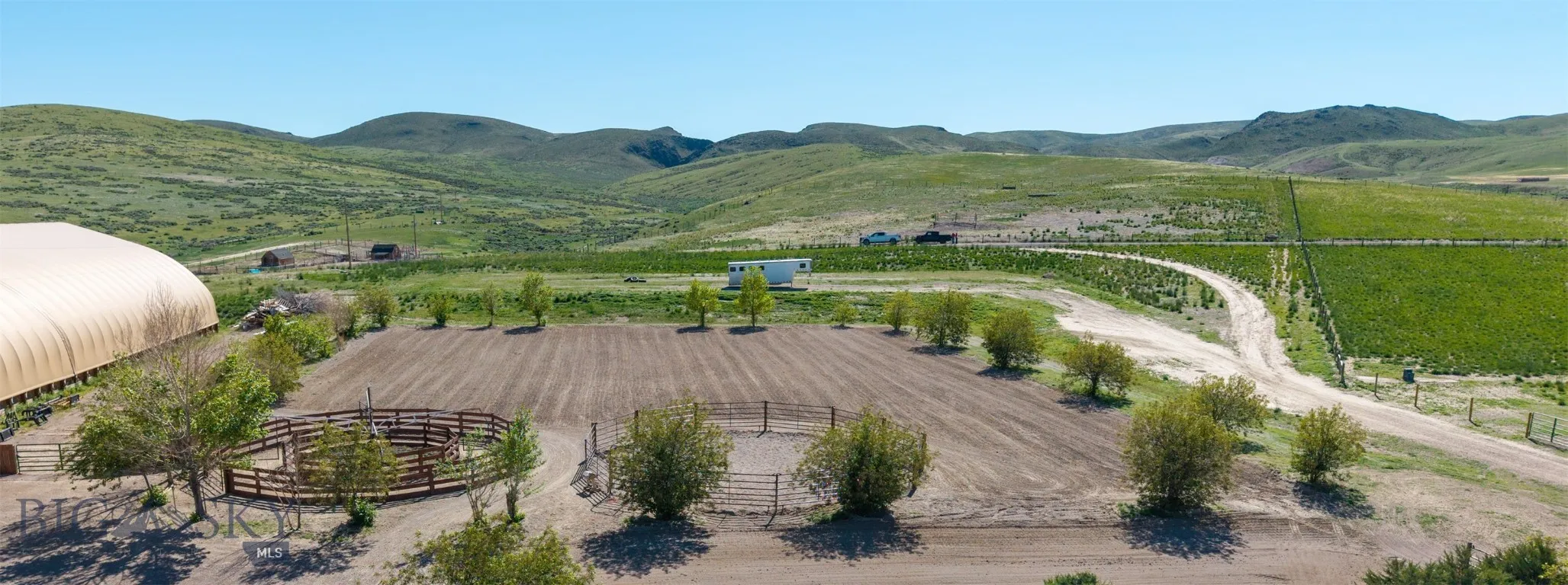 Aerial of Round Pen and Hot Walker