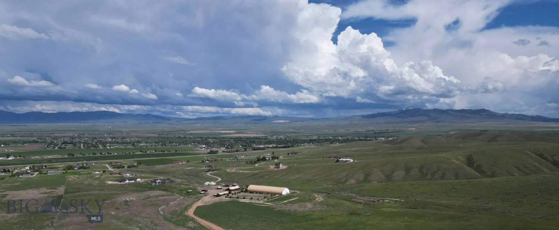 View of Beaverhead Valley and Surrounding Mountains