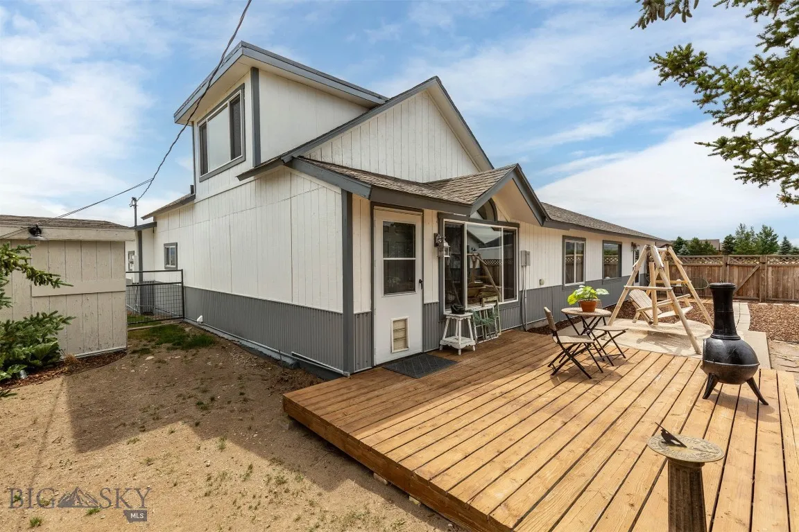 West patio provides sunset views and backyard privacy.