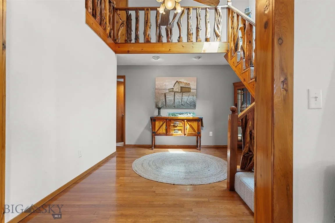 Believed to be the original McAllister School House, this flex are could be an office or book nook