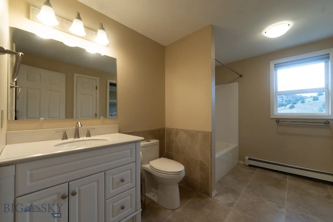 Main level, full bathroom