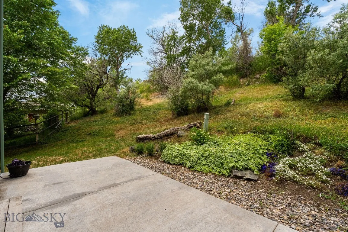 Private back patio