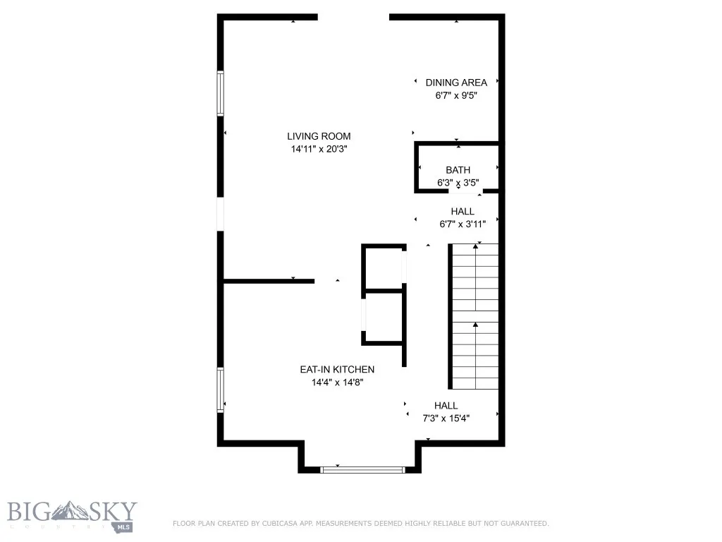 Main level floor plan