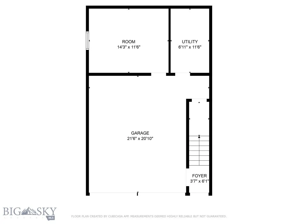 Lower level floor plan