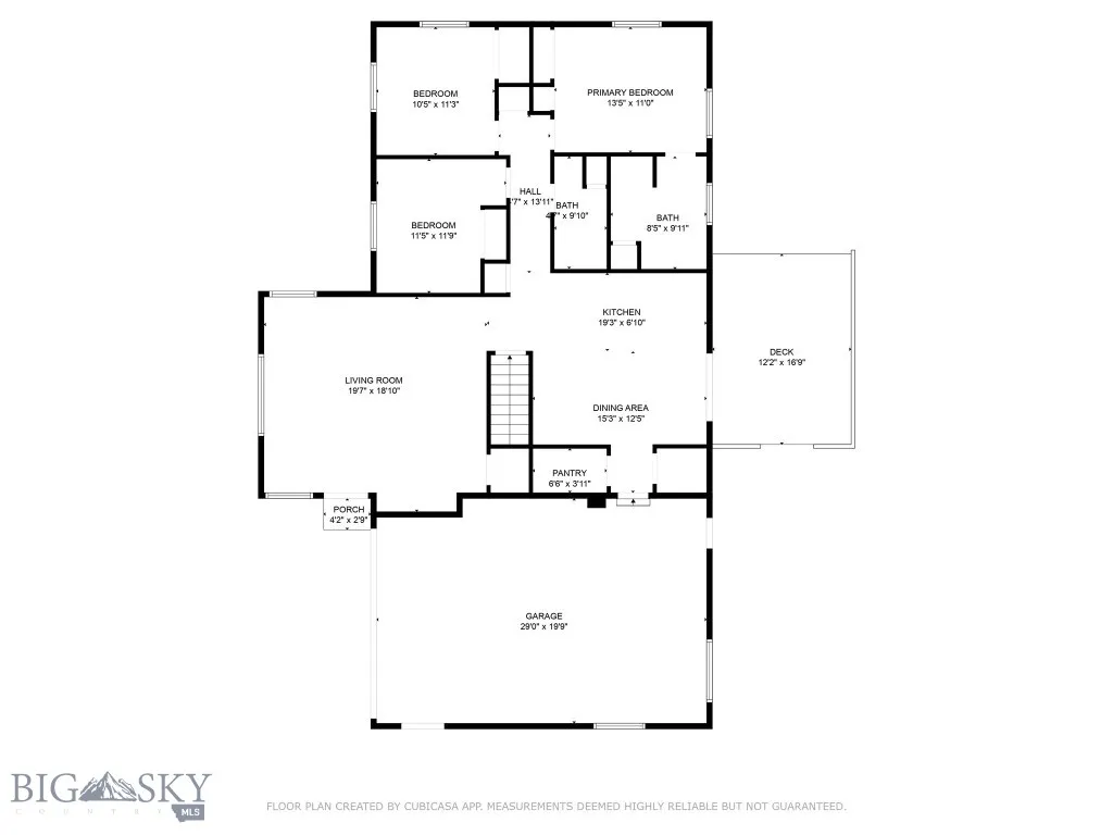 Main Level Floor Plan