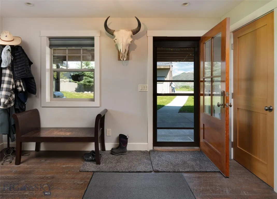 Spacious entry from the covered front porch